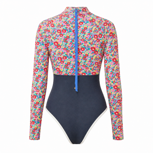 Maio Lycra Rip Curl Floral Manga Longa