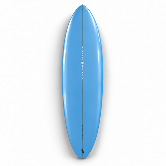 Prancha Channel Islands CI Mid PU FCS II 1+2 - Laminação Pigmentada Azul Limited