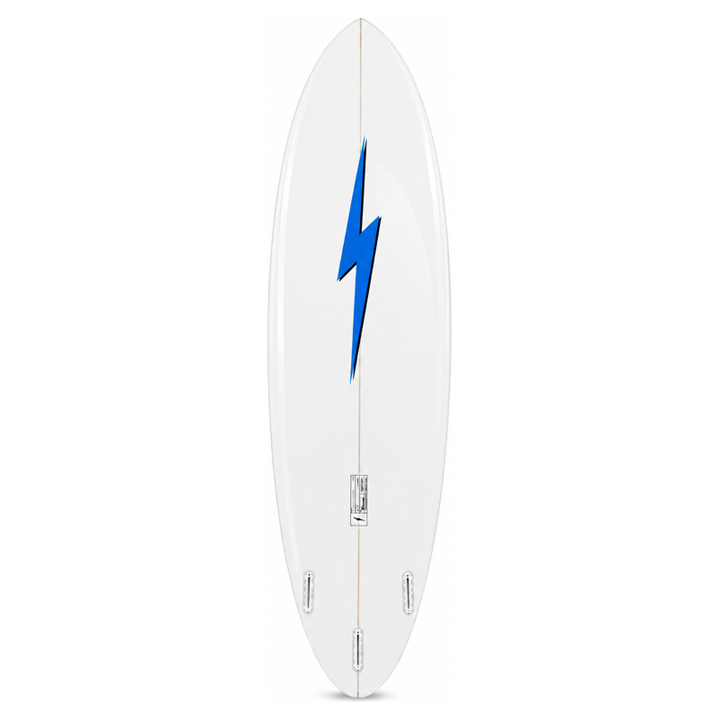 Prancha Lightning Bolt Fun Board Egg EPS - Branca/Azul