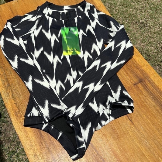 Body Maiô Para Surf Lycra Rhaya Manga Longa - Ikat