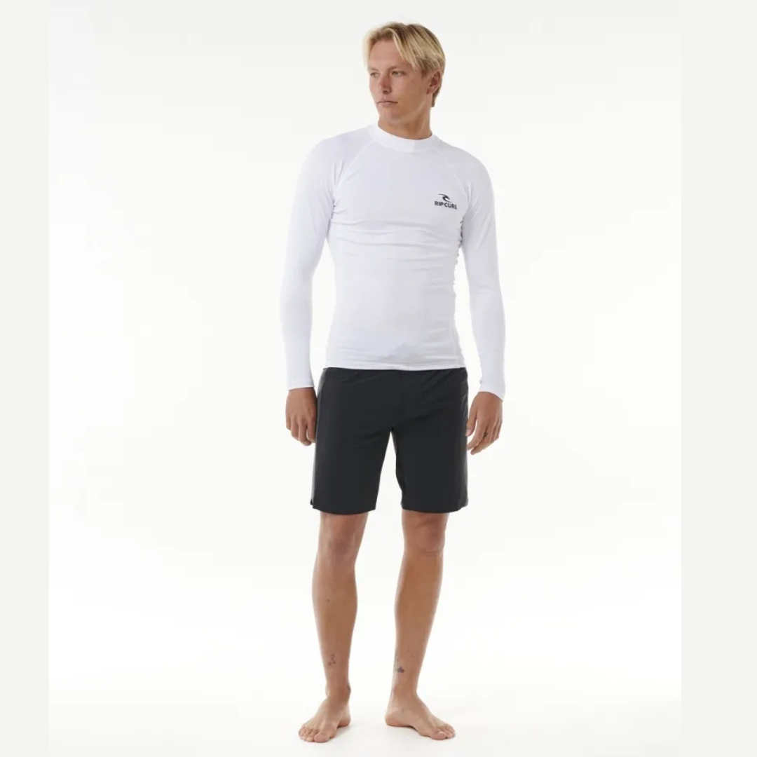 Ripcurl Lycra Manga Comprida Proteção UV - Stack White