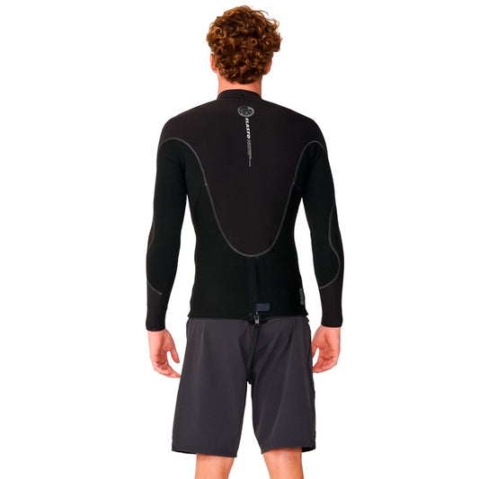 Jaqueta Neoprene Rip Curl Elasto LS 1.5mm - Preto