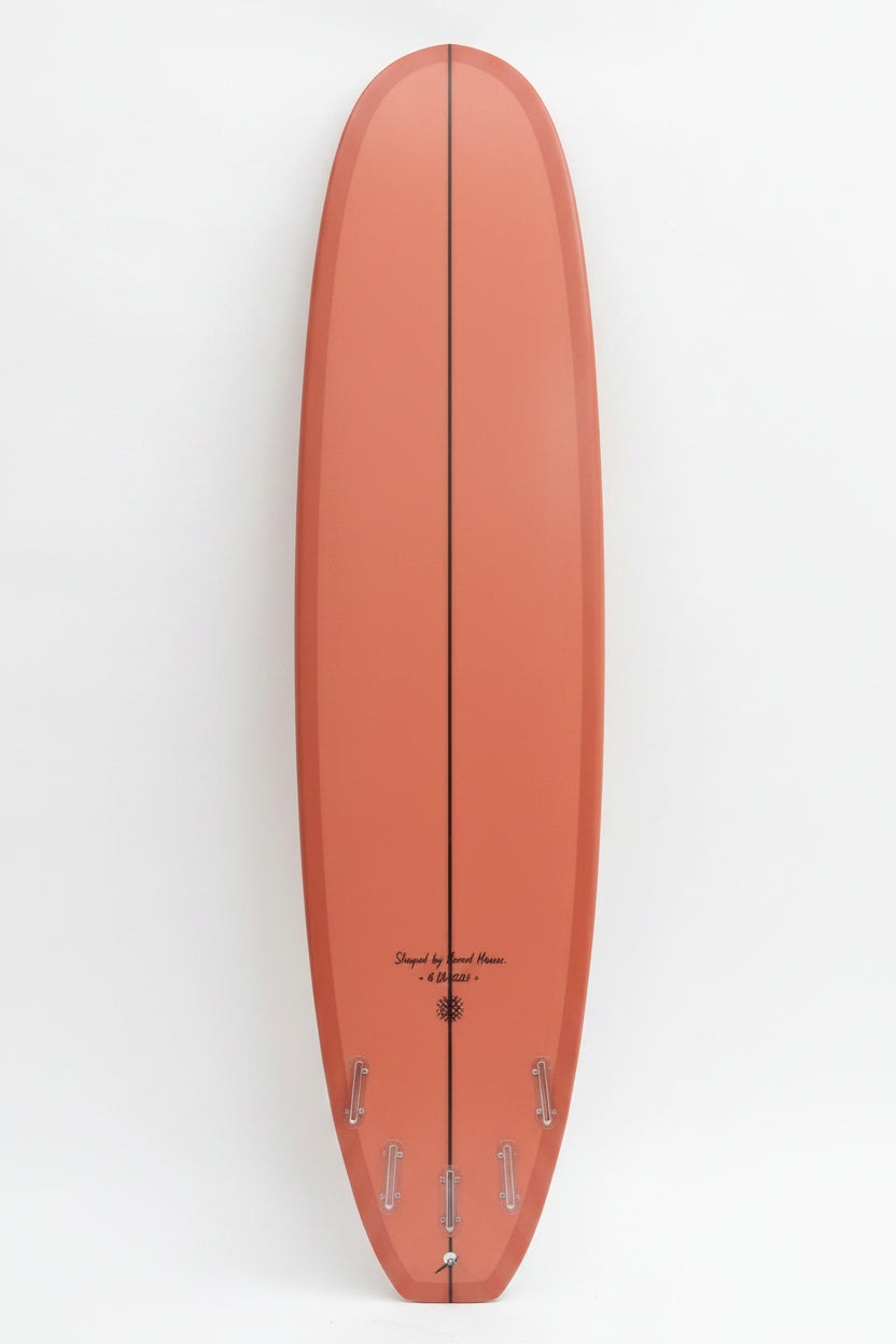 Red EPS Longboard Surfboard with Stringer