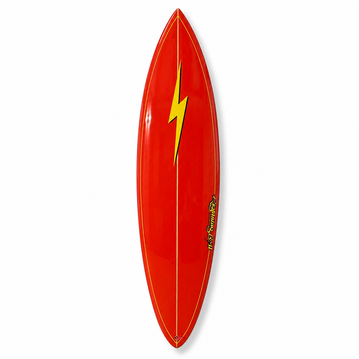 Prancha Lightning Bolt Pipeliner PU - Vermelha/Amarela