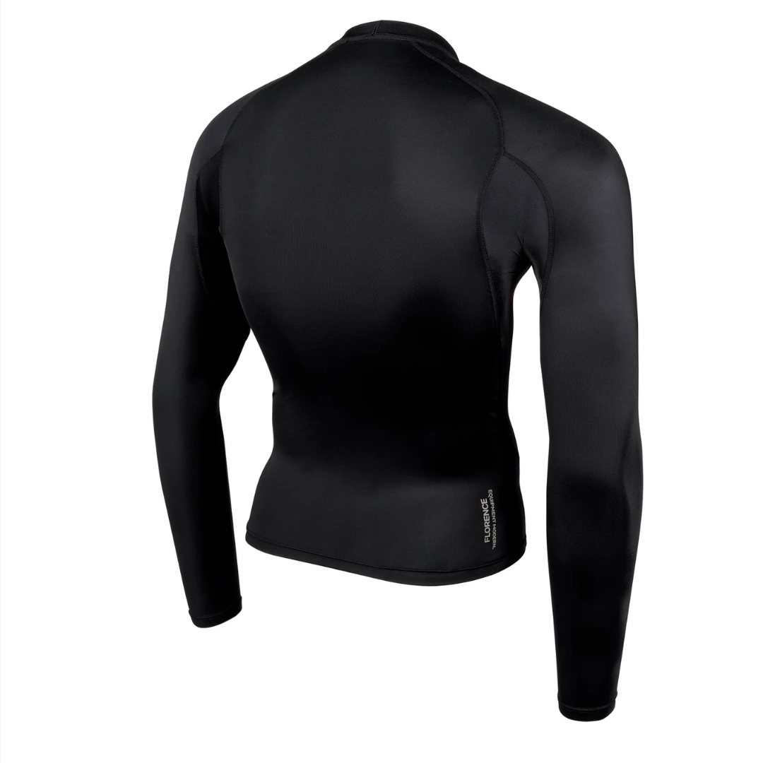 Florence Marine Lycra Rashguard Camiseta UV Surf - Preta
