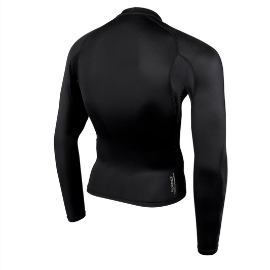 Florence Marine Lycra Rashguard Camiseta UV Surf - Preta