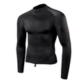 Florence Marine Lycra Rashguard Camiseta UV Surf - Preta