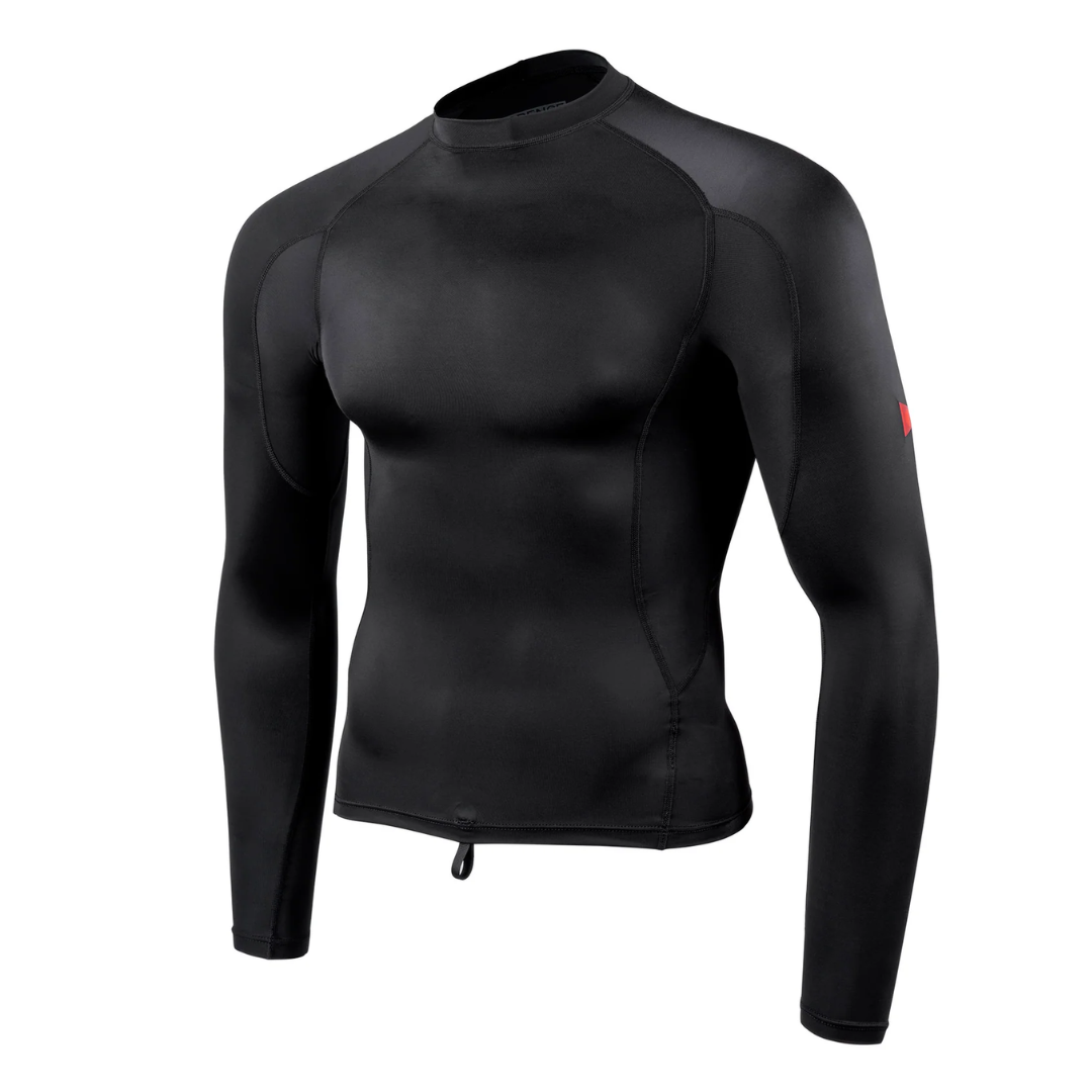 Florence Marine Lycra Rashguard Camiseta UV Surf - Preta