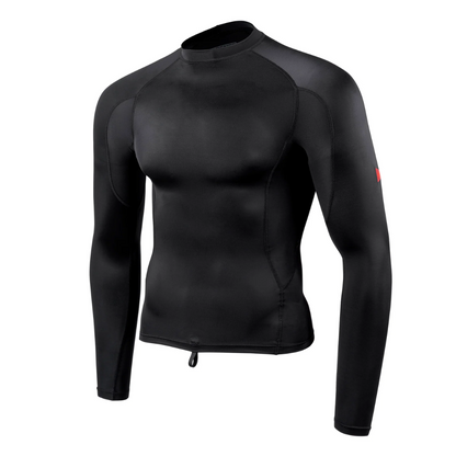 Florence Marine Lycra Rashguard UV Surf T-Shirt - Black