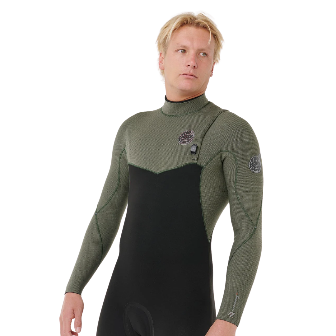 Rip Curl Long John 3/2 mm Flashbomb Deep Cactus - Chest Zip