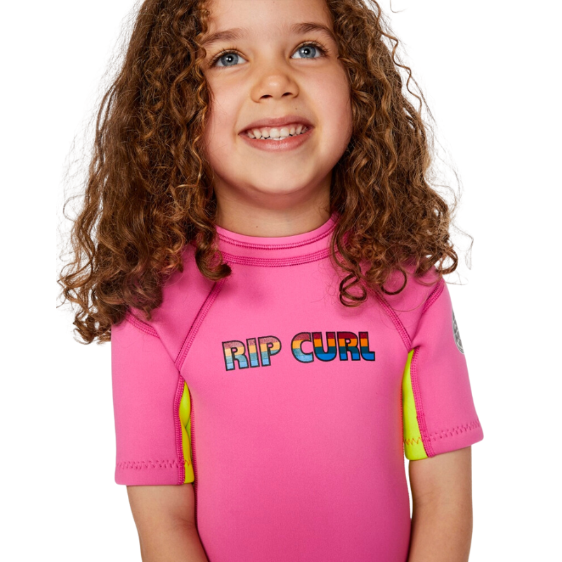 Short John Rip Curl Back Zip Pink - Infantil Kids