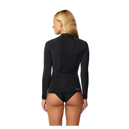 Rip Curl Jaqueta Flashbomb Feminina Manga Longa 1mm Black