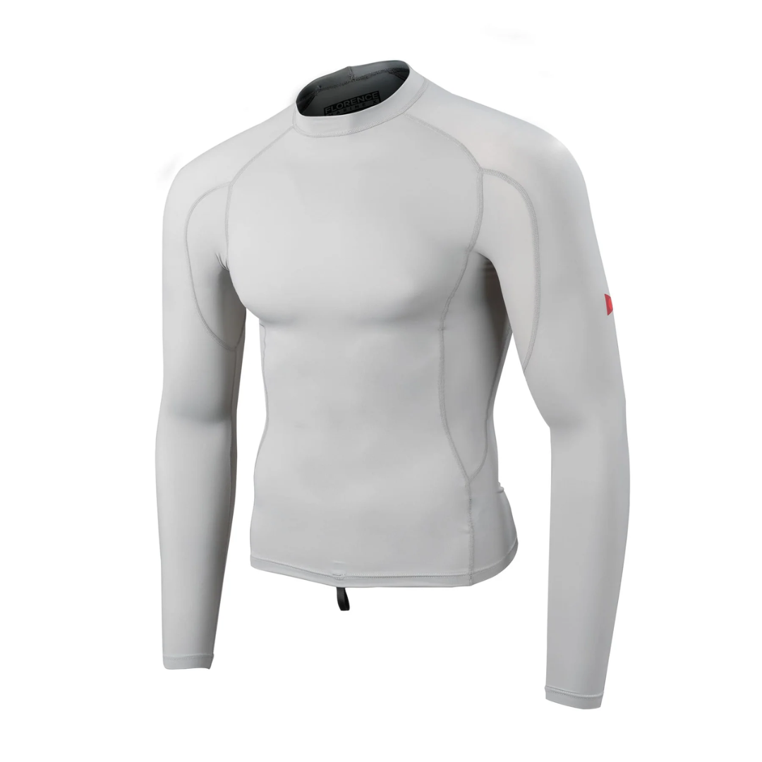 Florence Marine Lycra Rashguard Camiseta UV Surf - Cinza