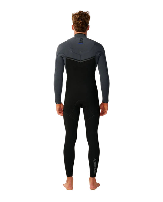 Long John Rip Curl E-Bomb 3/2mm Chest Zip Charcoal Grey