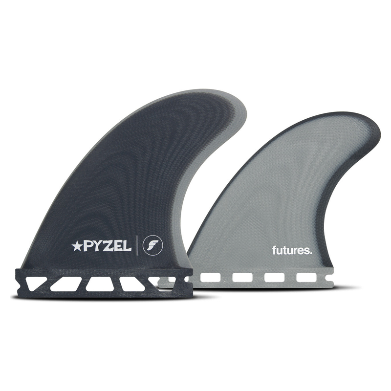 Quilha Futures Pyzel Padillac FG Quad CS Azul/Cinza