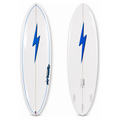 Prancha Lightning Bolt Mid Length Single To Twin EPS - Branca/Azul