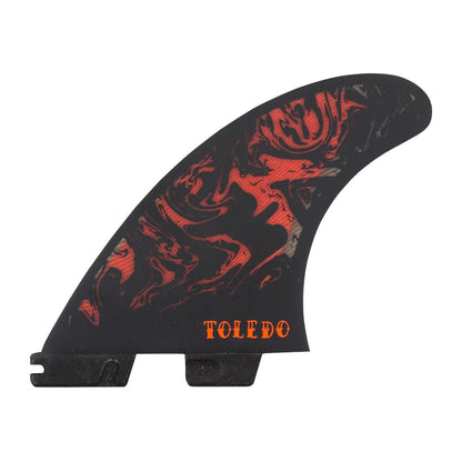 FCS II Filipe Toledo PC Tri-Fins FCS - Red