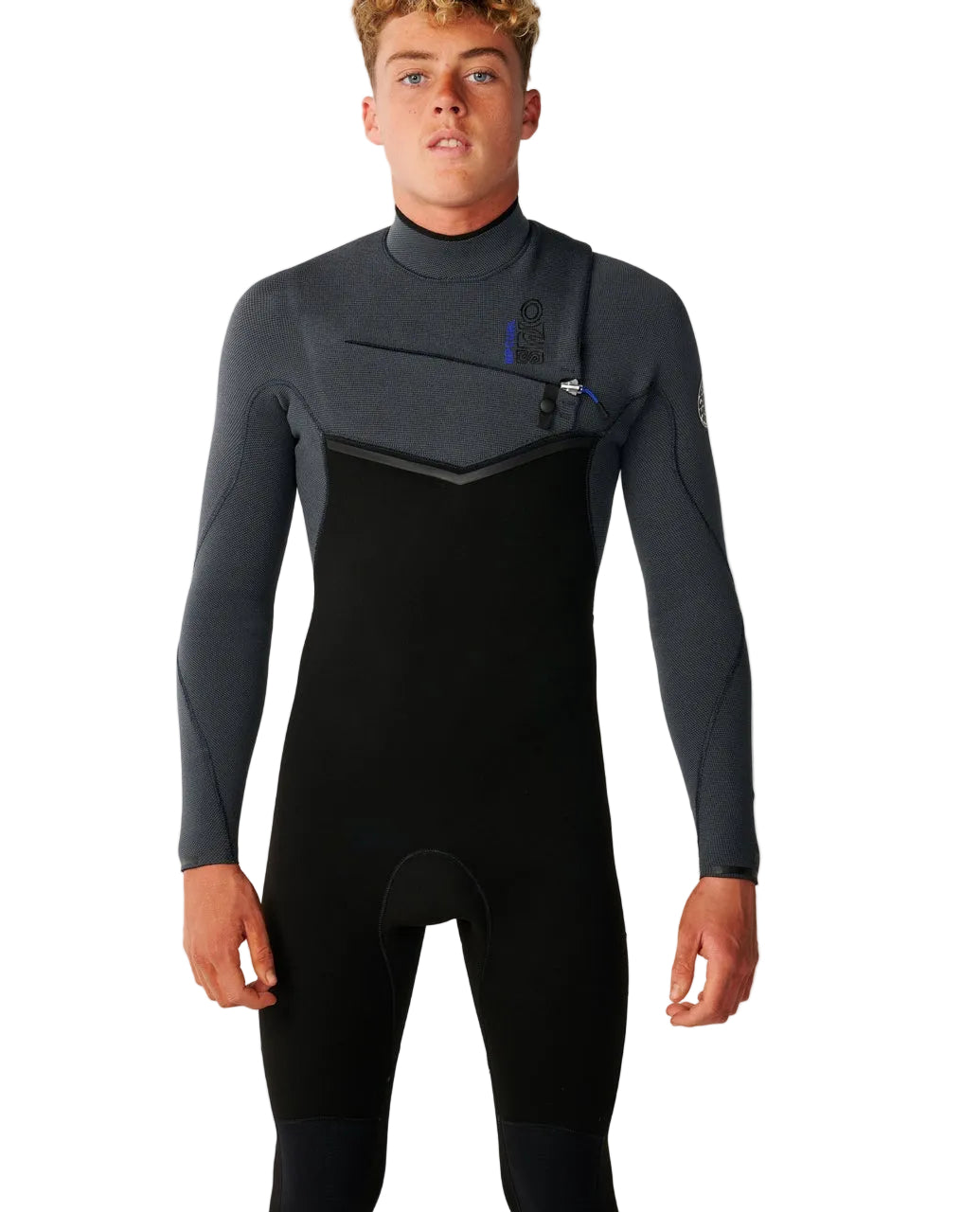 Long John Rip Curl E-Bomb 3/2mm Chest Zip Charcoal Grey