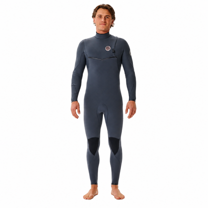Rip Curl Long Jonh E-Bomb E7 3/2mm Zip Free - Iron