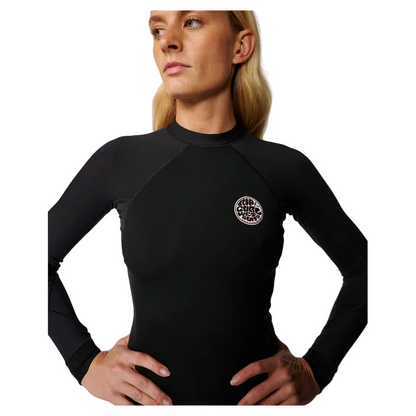 Rip Curl Jaqueta Flashbomb Feminina Manga Longa 1mm Black