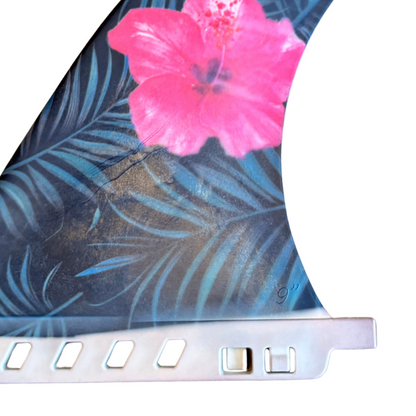 Pavani Longboard Sup 9 Fin - Hawaiian Flowers