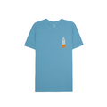 Camiseta Osklen Slim Stone Fish Board Azul Claro