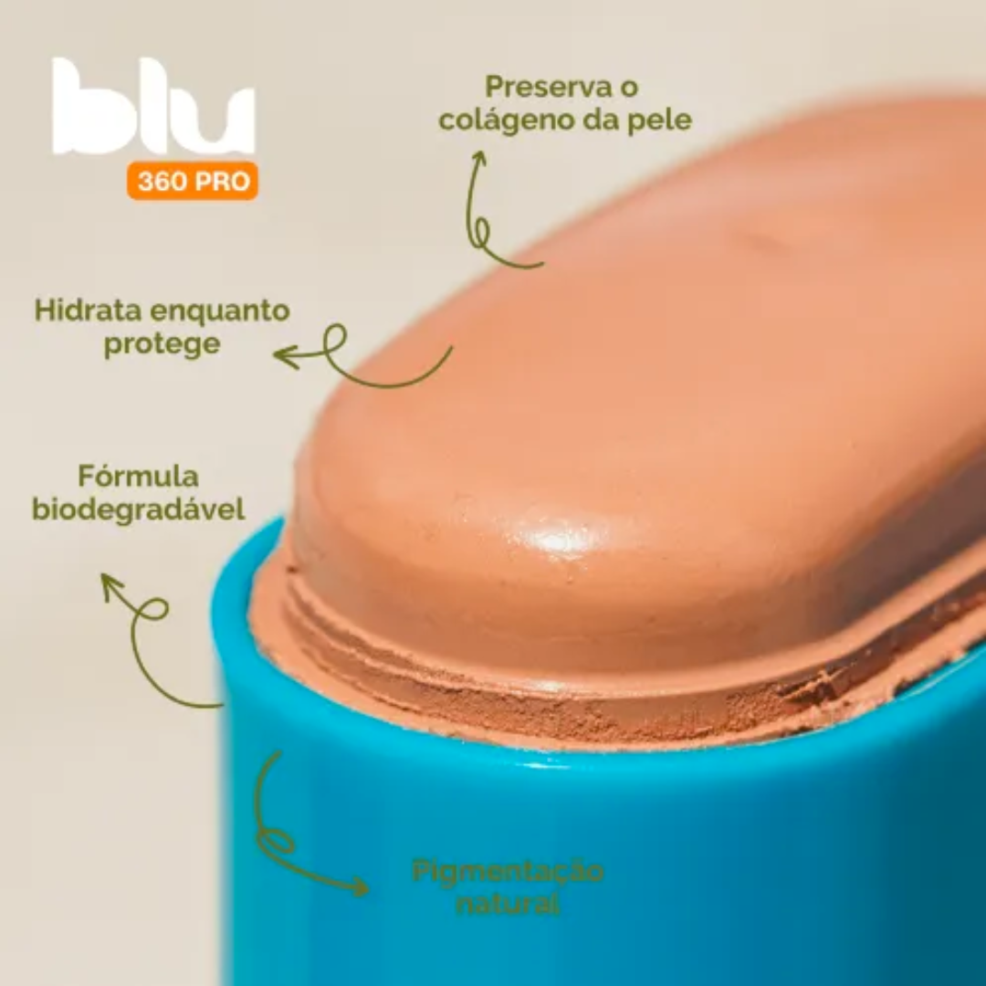 Protetor Solar Bastão Blu Com Cor Bege FPS 50