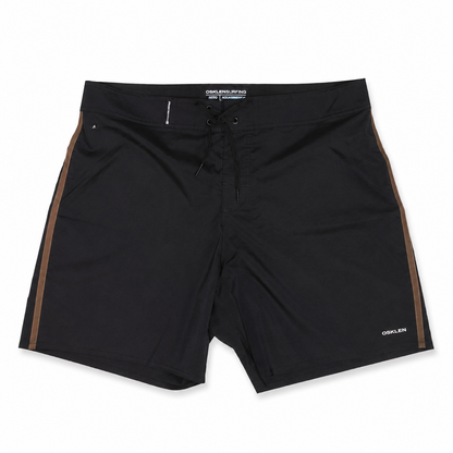 Bermuda Surf Osklen Aquaone Flex Side Tape Preto/Marrom