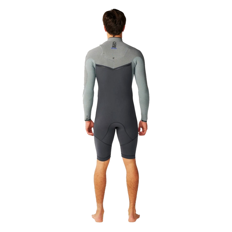 Rip Curl Short John E-Bomb E7 2/2mm Manga Longa Zip Free Charcoal Grey