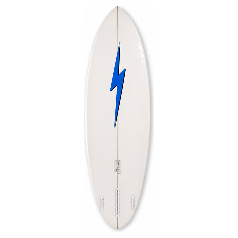 Prancha Lightning Bolt Mid Length Single To Twin EPS - Branca/Azul