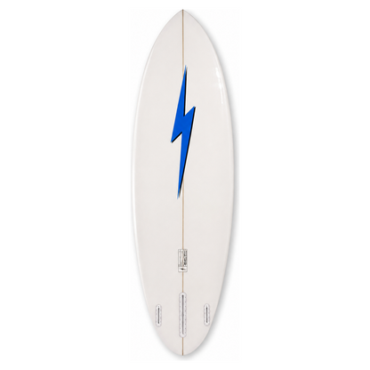 Prancha Lightning Bolt Mid Length Single To Twin EPS - Branca/Azul