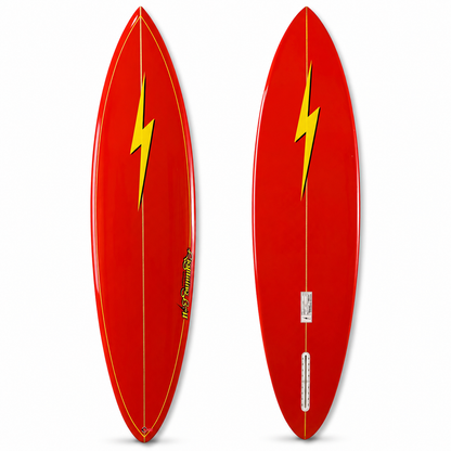 Prancha Lightning Bolt Pipeliner PU - Vermelha/Amarela