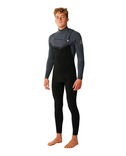 Long John Rip Curl E-Bomb 3/2mm Chest Zip Charcoal Grey