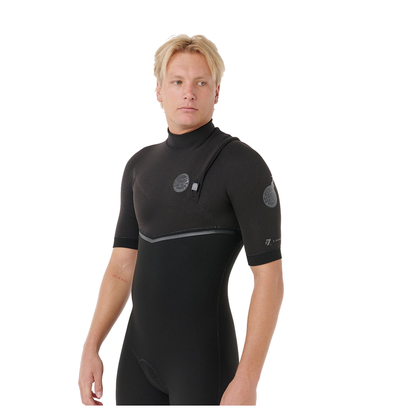 Short John Rip Curl E-Bomb 2/2mm Zip Free Black