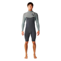 Rip Curl Short John E-Bomb E7 2/2mm Manga Longa Zip Free Charcoal Grey