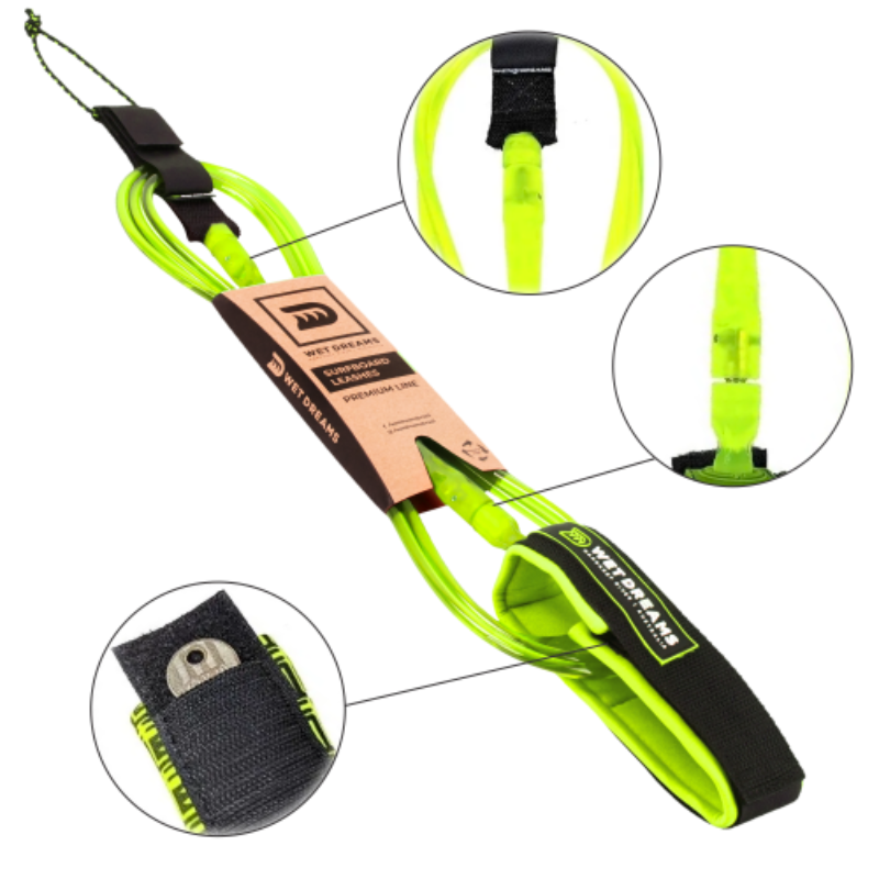 Leash 9 Wet Dreams Long Comp Joelho Premium Line Transparente