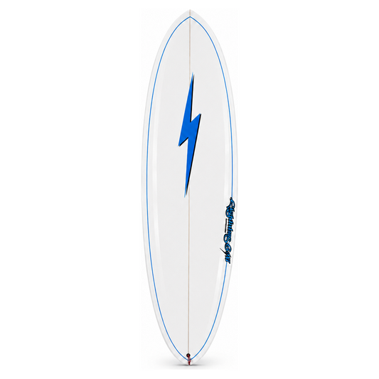 Prancha Lightning Bolt Fun Board Egg EPS - Branca/Azul