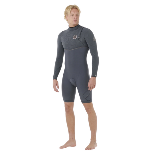 Rip Curl Short John E-Bomb 2/2 mm Manga Longa Iron - Sem Zipper