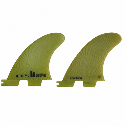 Quilha FCS II Carver Quad Rear EcoBlend Neoglass - Verde - Medium