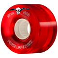Powell Peralta Clear Cruiser Wheels 63mm 80a - Clear Formula - Red