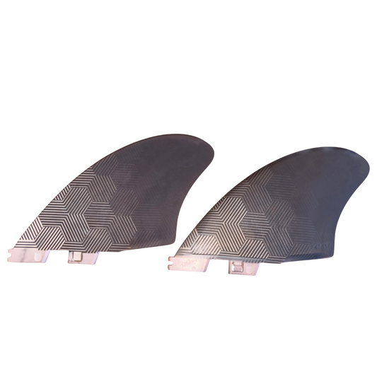 Quilha Pavani Biquilha Keel FCS II - Hexágonos Ponta Preta