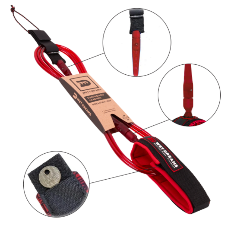 Leash 9 Wet Dreams Long Comp Joelho Premium Line Transparente