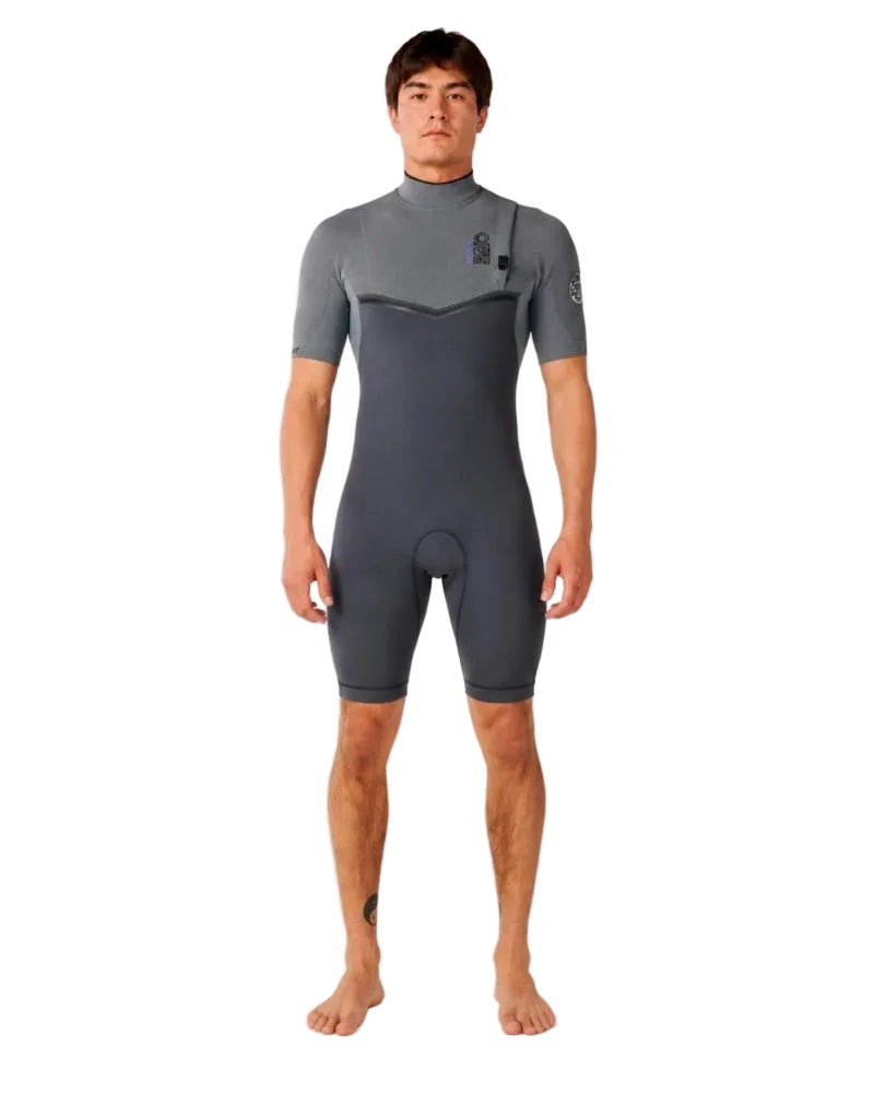 Short John Rip Curl E-Bomb 2/2mm Zip Free Charcoal Grey