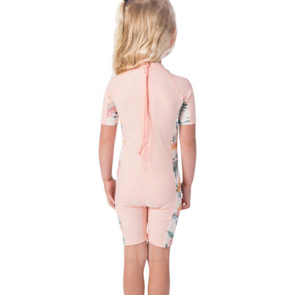 Rip Curl Girls' Long Sleeve Short John Lycra UV +50 Protection