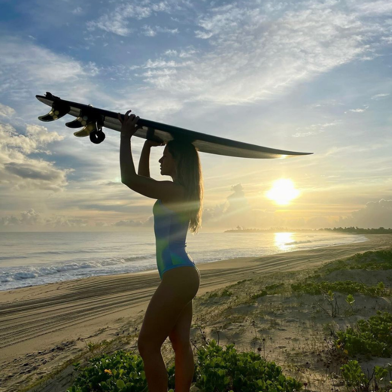 Body Maiô Para Surf Lycra Rhaya Manga Longa - Waves