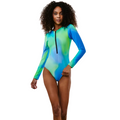 Body Maiô Para Surf Lycra Rhaya Manga Longa - Waves