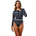 Body Maiô Para Surf Lycra Rhaya Manga Longa - Navajo