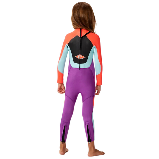 Long John Rip Curl Back Zip Omega 3/2 Pink - Infantil Kids
