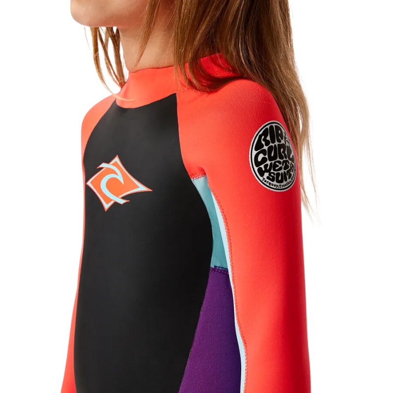 Long John Rip Curl Back Zip Omega 3/2 Pink - Infantil Kids