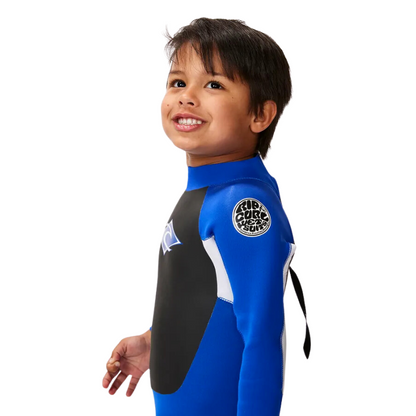 Rip Curl Omega 3/2 Back Zip Wetsuit - Kids Blue